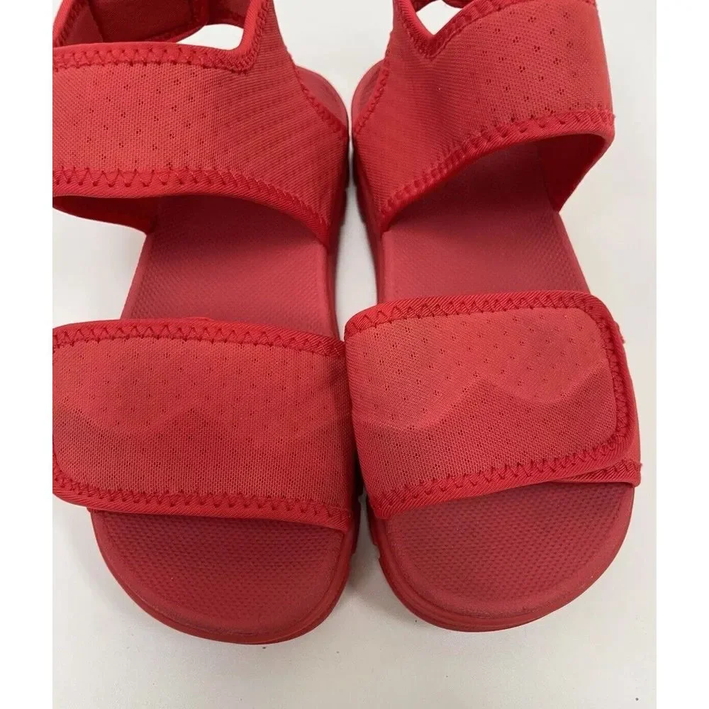 Hunter‎ Sandals Girls Size 3 Wellies Outdoor Big Kid Sandals Red Summer Colorful